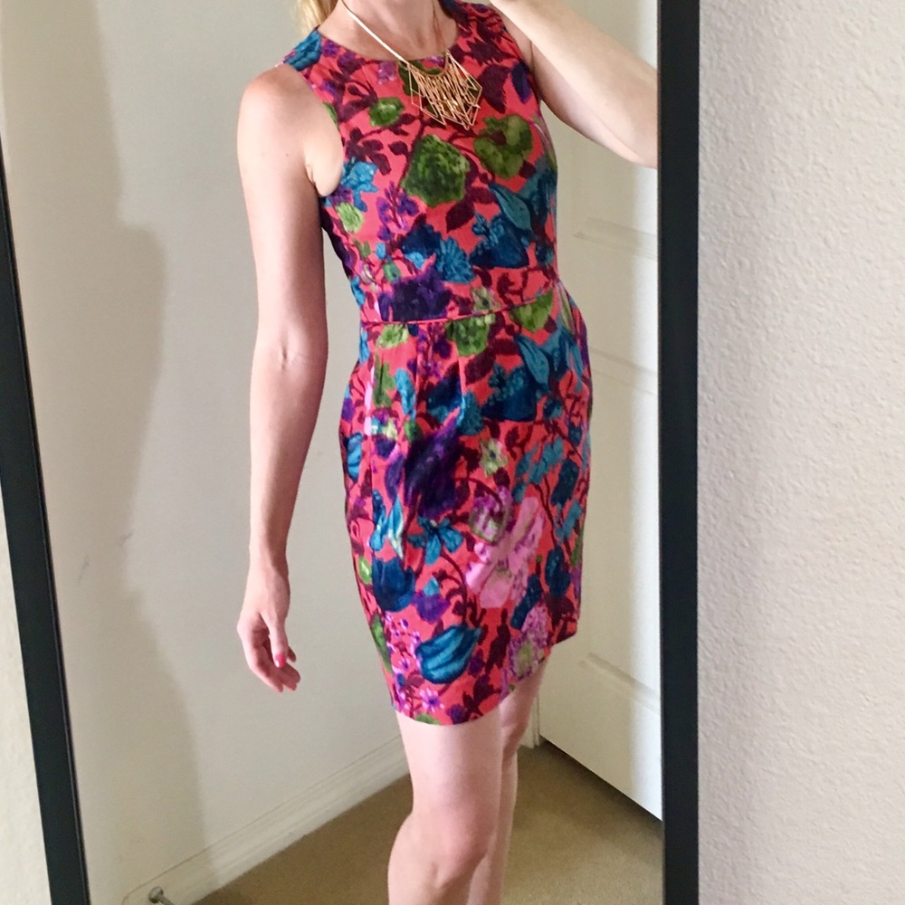 J Crew Factory Hot House Floral dress Size 4